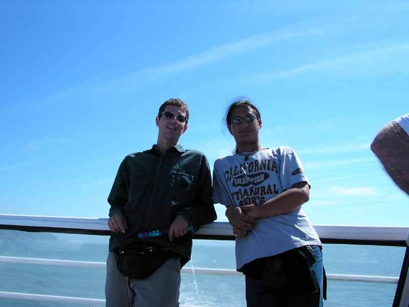 Sausalito Boat Ride Alex & Nigel.JPG, 43 kB