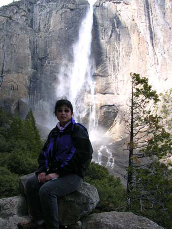 Water fall splashes